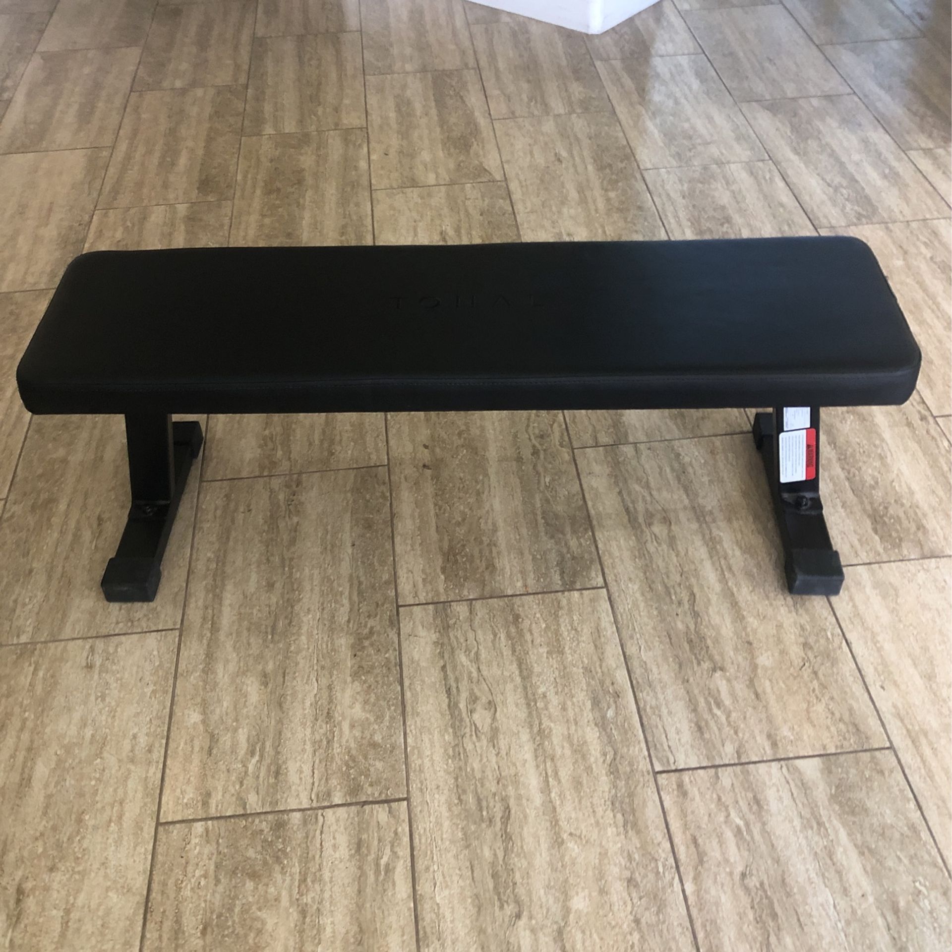 TONAL Flat Weight Bench, Strength Training Bench, Workout Bench for Home Gym, Multifunctional Exercise Bench