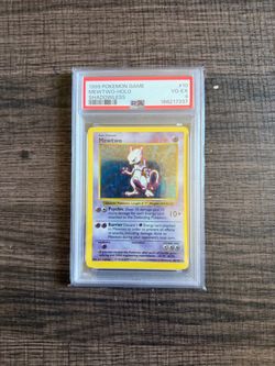 1999 Pokemon Game Mewtwo Holo #10 Shadowless PSA 4 VG-EX