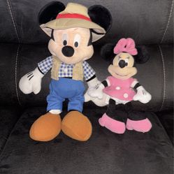 Minnie And Mickey Mouse Plush
