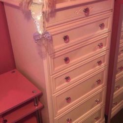$1500 worth Barbie Pink Precious Hickory Wood Drawers Dresser Forget Ikea Closet Organizer Italy 