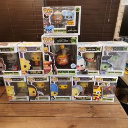 Set of 11 Simpsons Tree house of Terror funko Pops sold together as a set read description for details 
