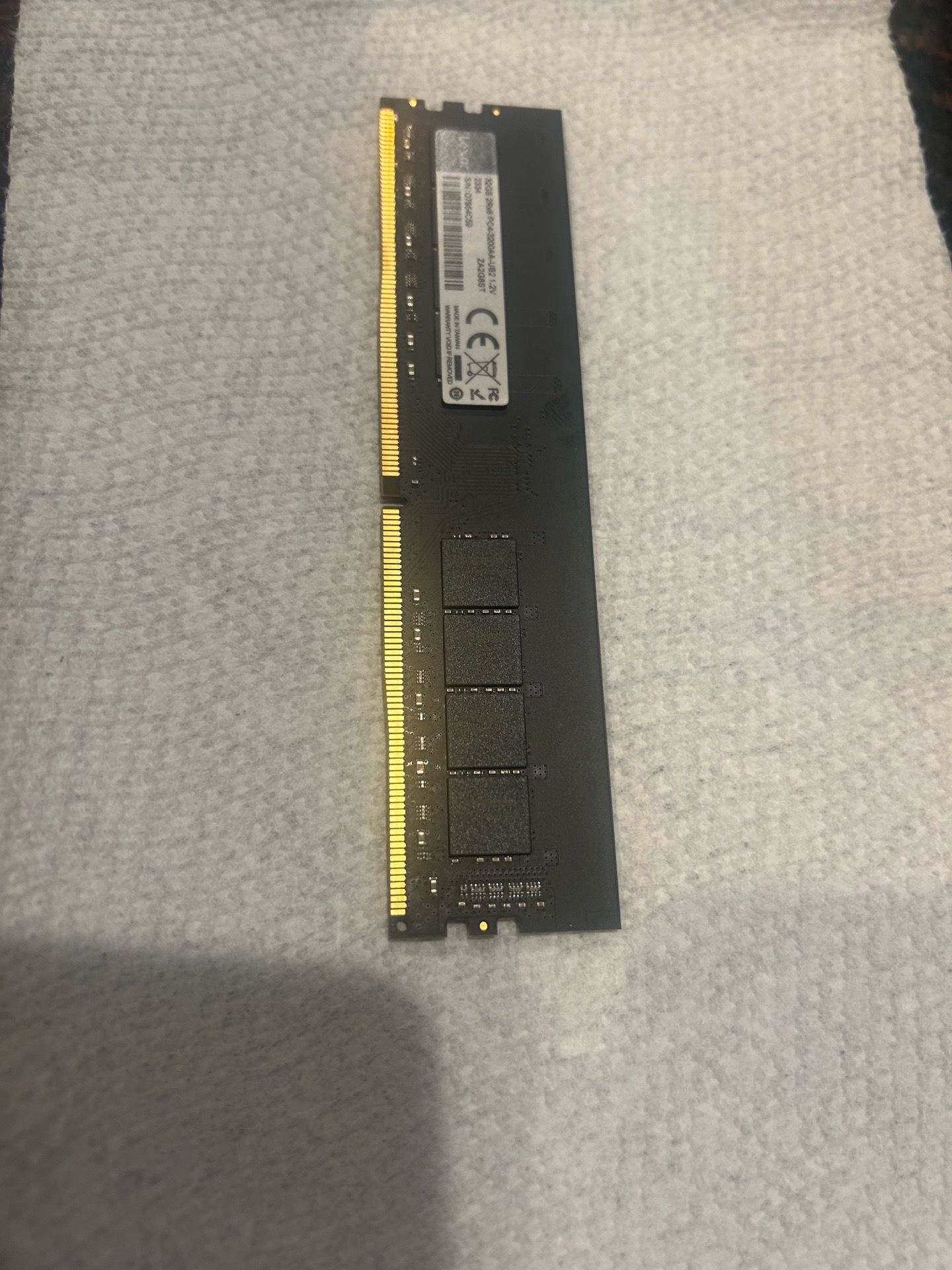 32gb DDR-4 ram single stick 3200Hz $100 OBO