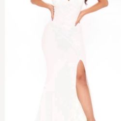 Small White Fashionnova Dress