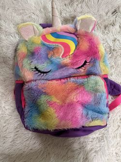 Furry Unicorn Backpack 