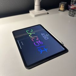 M1 iPad Pro 11" W/ Logitech Case and Apple Pencil