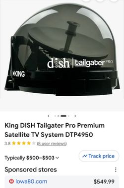 Portable premium HD satellite TV antenna King Dish - Down from $500