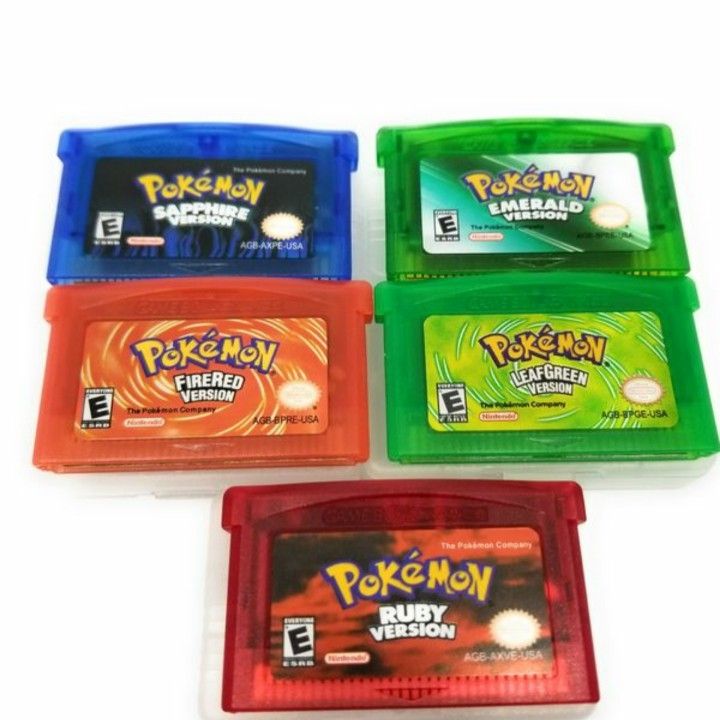 Pokemon Emerald Fire Red Leaf Green Ruby Sappire Gameboy Advance - Technical View