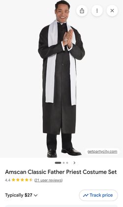 Amscan Classic Father Priest Costume Set