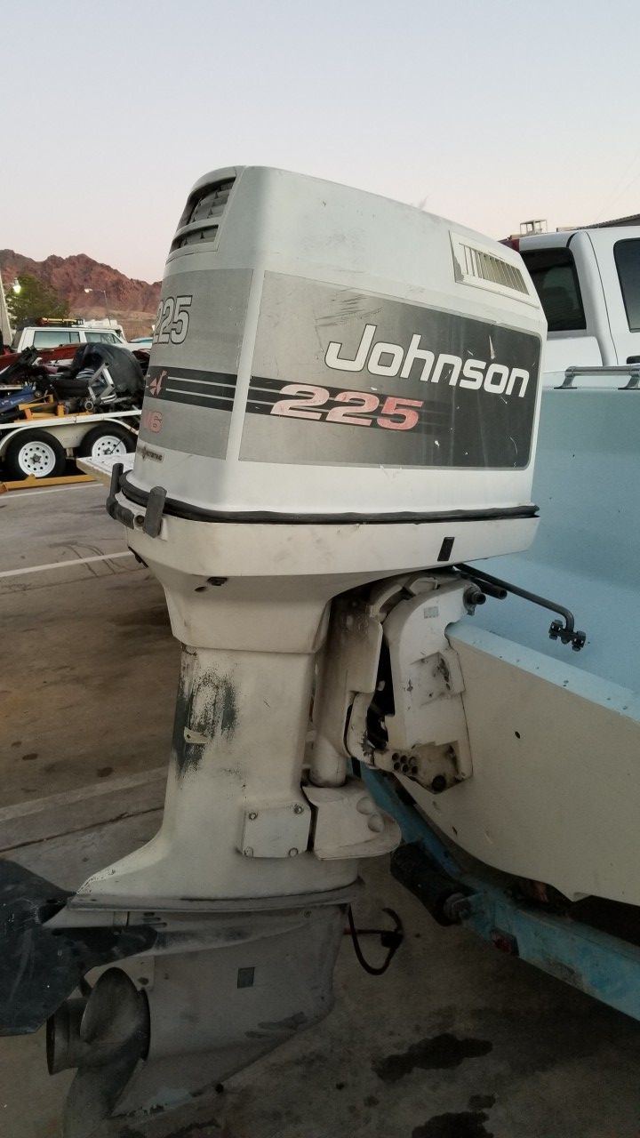 225 HP Johnson outboard motor