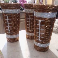 Cute Bling Super Bowl Ready  Tumblers