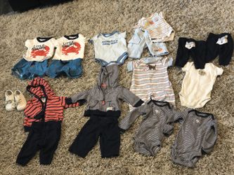 New born Clothes and shoes can sell separate as well. Caters and Gymboree