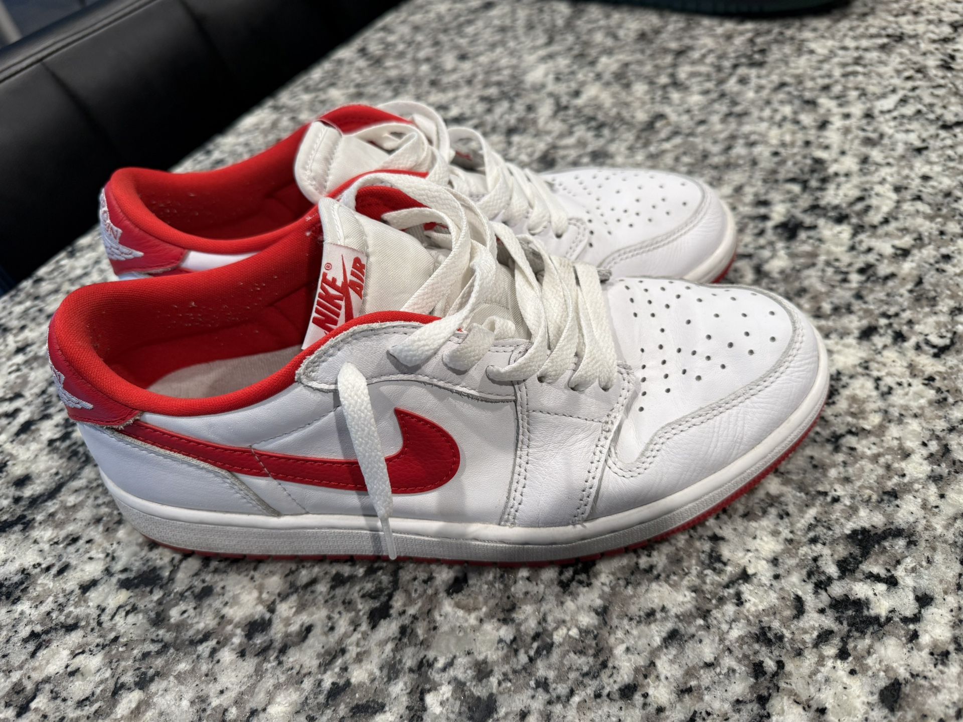 Nike Air Jordan 1 Low โ White & Red