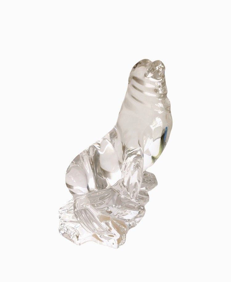 Princess House Clear Glass Wonders of The Wild Crystal Sea Lion/ Walrus Figurine