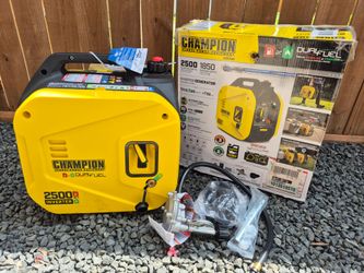 Champion 2500/1850-Watt Recoil Start Dual Fuel Gasoline and Propane Inverter Generator w/ Quiet Technology