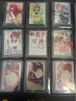 *NEW* LOT OF 9 QUINTESSENTIAL QUINTUPLETS OFFICIAL WAIFU CARDS