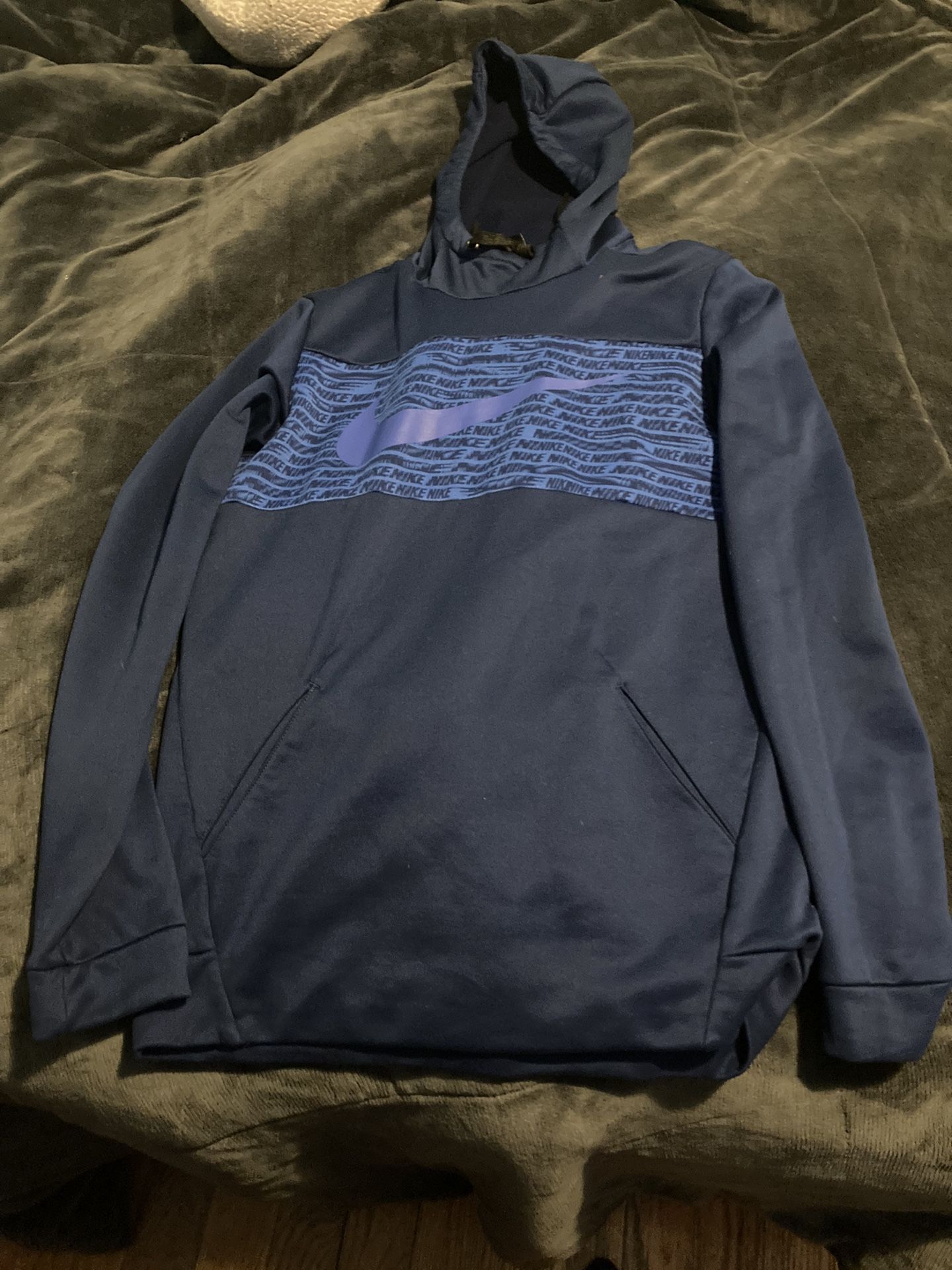 blue nike hoodie 