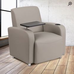 Leather Seat Reception Chair