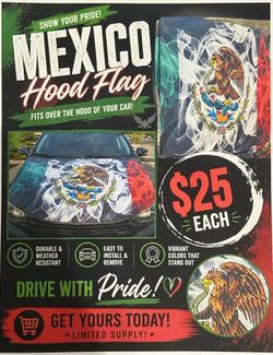 Mexico Hood Flags