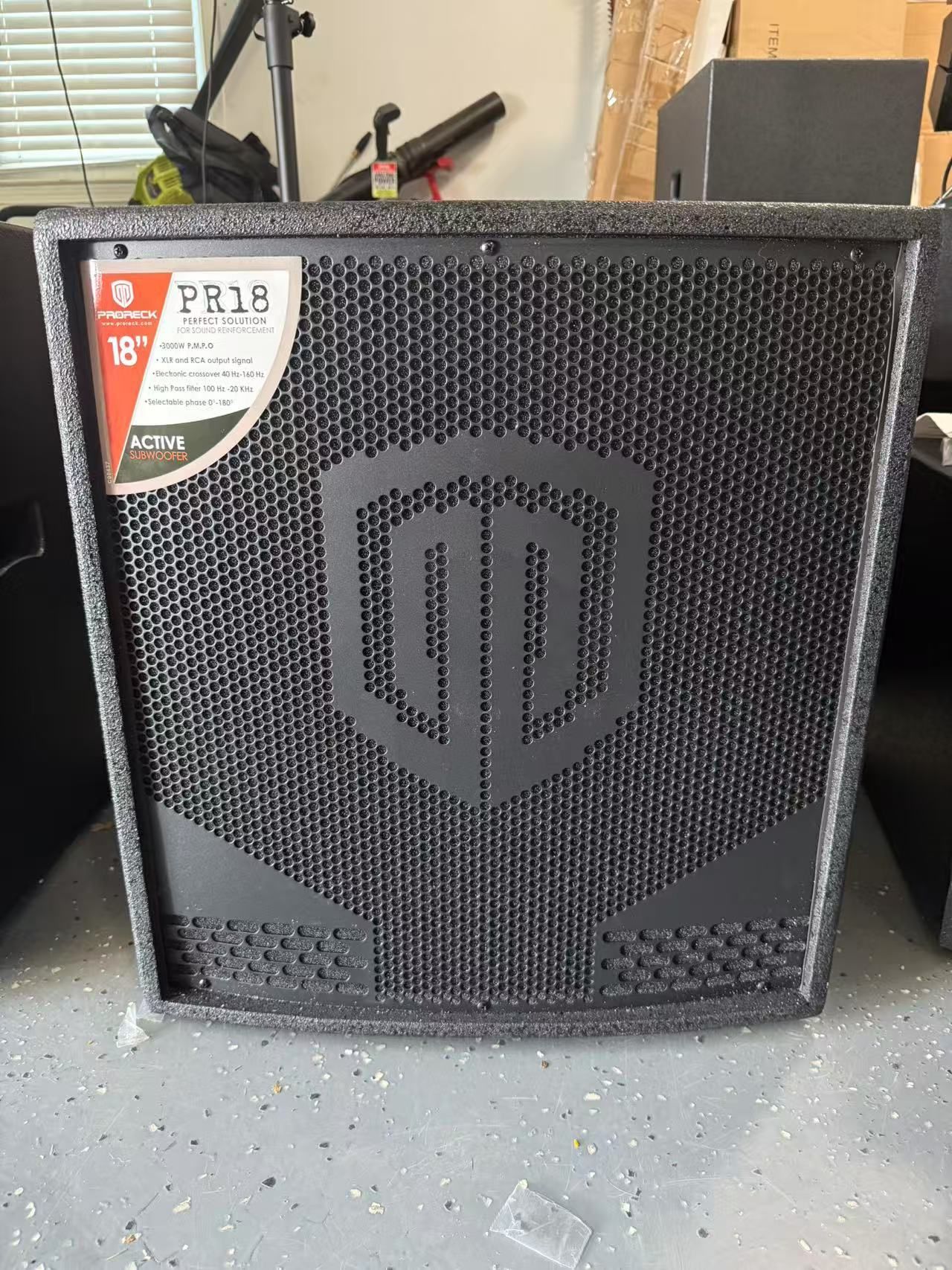 Bluetooth PRORECK PR18 18 inch 2000W P.M.P.O Active Powered PA DJ Subwoofer Cabinet