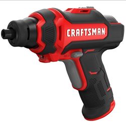 CRAFTSMAN 4V Cordless Screwdriver with Charger and Screwdriving Bits Included