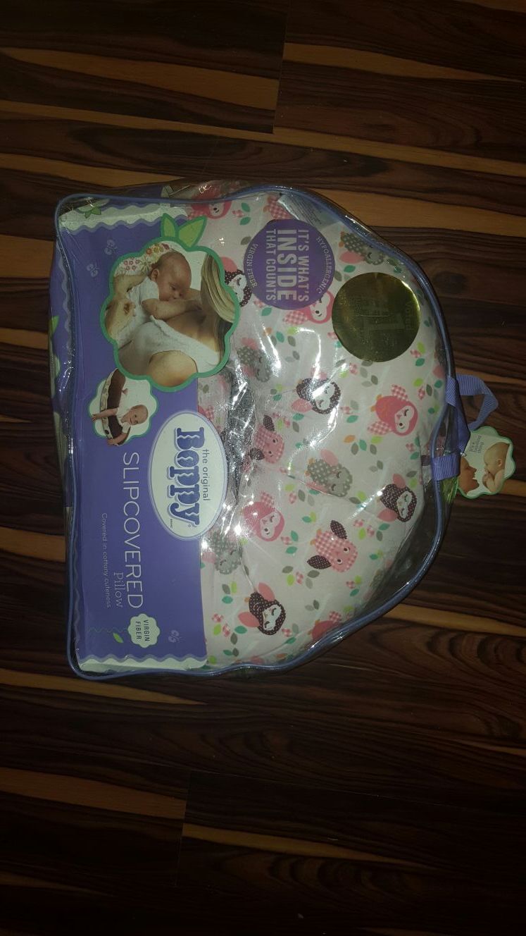 NEW Boppy Pillow with Owls covered