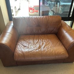 Leather Love Seat Couch