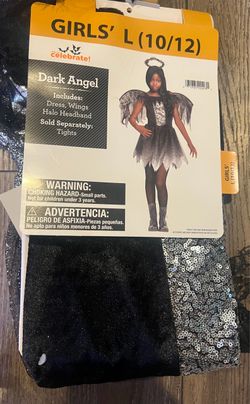 Girls Dark Angel Halloween Costume Size L 10/12