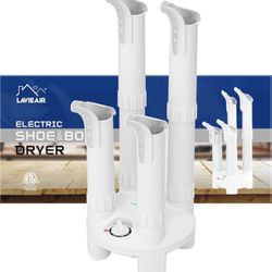 Eléctric Boot Dryer, Shoe Dryer and Glove Dryer with Timer and Fan, White