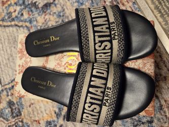 Christian Dior Navy US Shoe Size 38/7,5 Slides