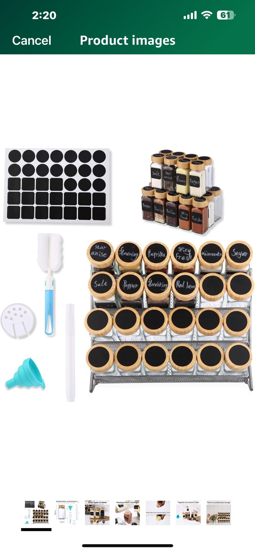 24 Pcs Glass Spice Jars with Wooden Lids | 4oz Spice Jars, Seasoning Containers Set contains 1 Funnel, Brush, Pen & 70 Blank Labels - Spice Containers