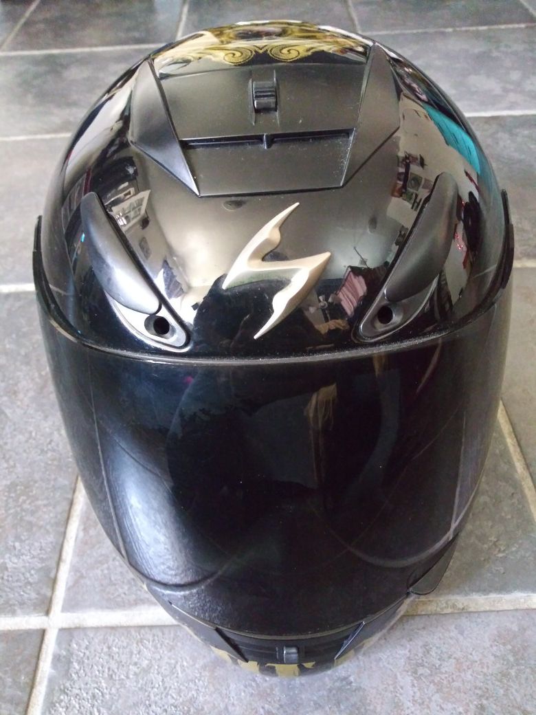 Scorpion exo 400 motorcycle helmet dark shield
