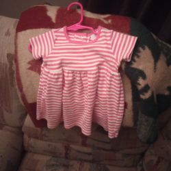 Kids Korner Pink White Stripe Design Little Girls 12 Mos 
