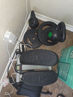 Stair stepper and weights