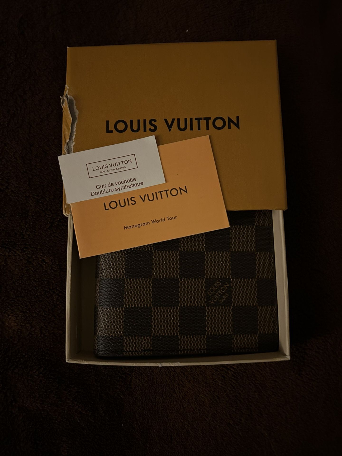 Brown Louis Vuitton Monogram Wallet