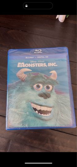 New & Sealed! Monsters, Inc Blu-Ray & Digital HD Disney Pixar