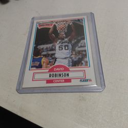 1990 Fleer Rookie Card David Robinson