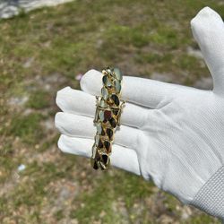 Gold Cuban Bracelet 14k