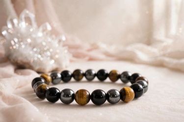 Men's 10 mm Tiger eye natural crystal bracelet