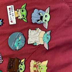 Baby Yoda Pins