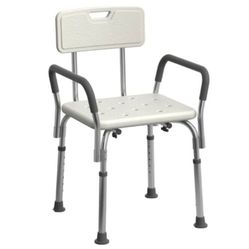 “New”Shower Chair W/padded Arm Rest(retail $39)