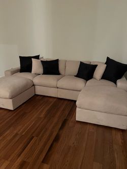 Beige couch