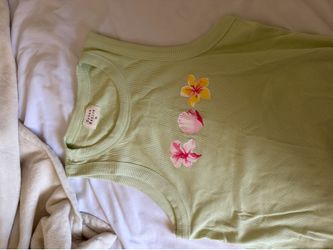 Pastel green beach shirt