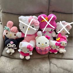 Hello kitty plushies