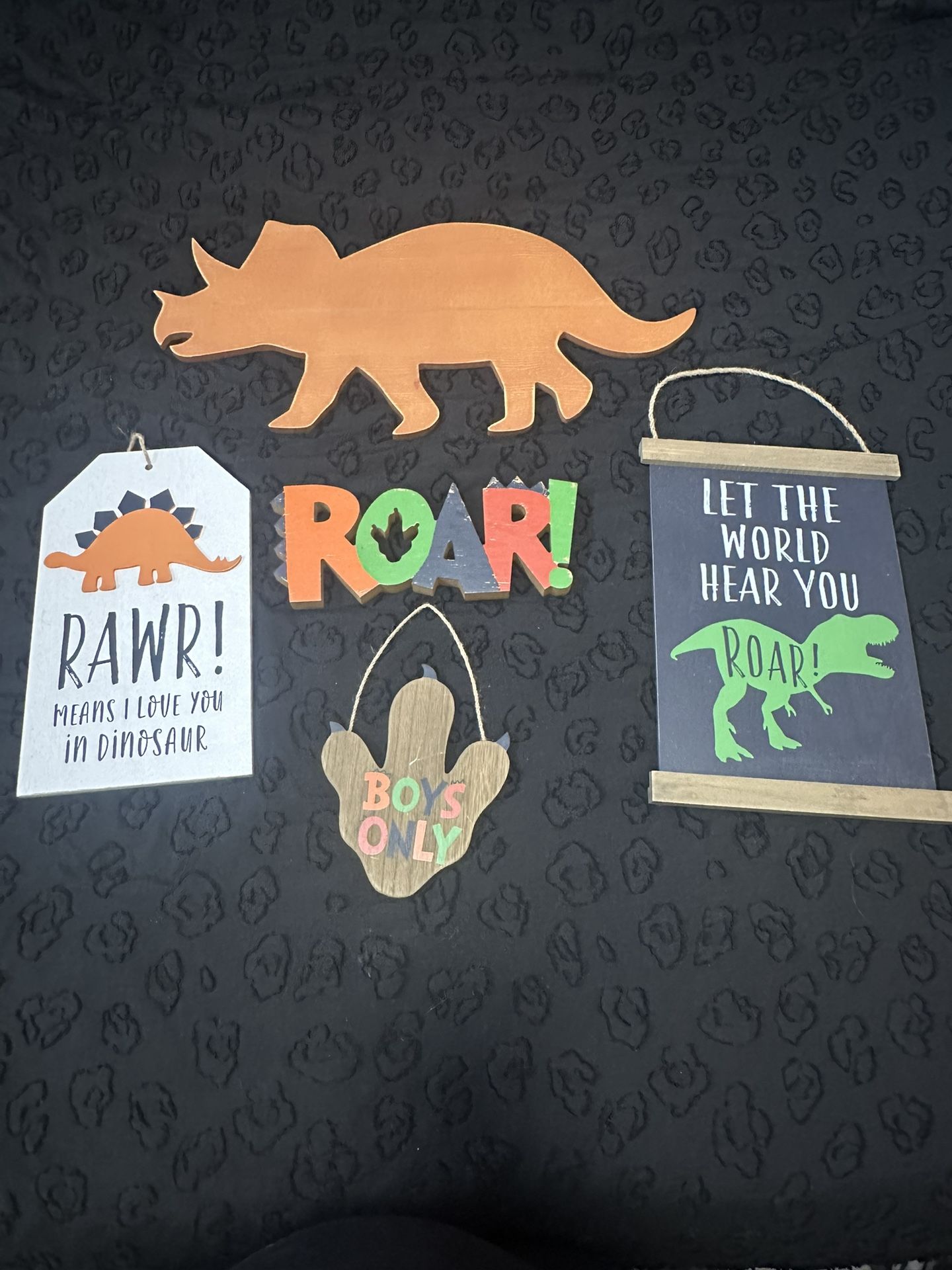 Dinosaur Wall Wood Decor 