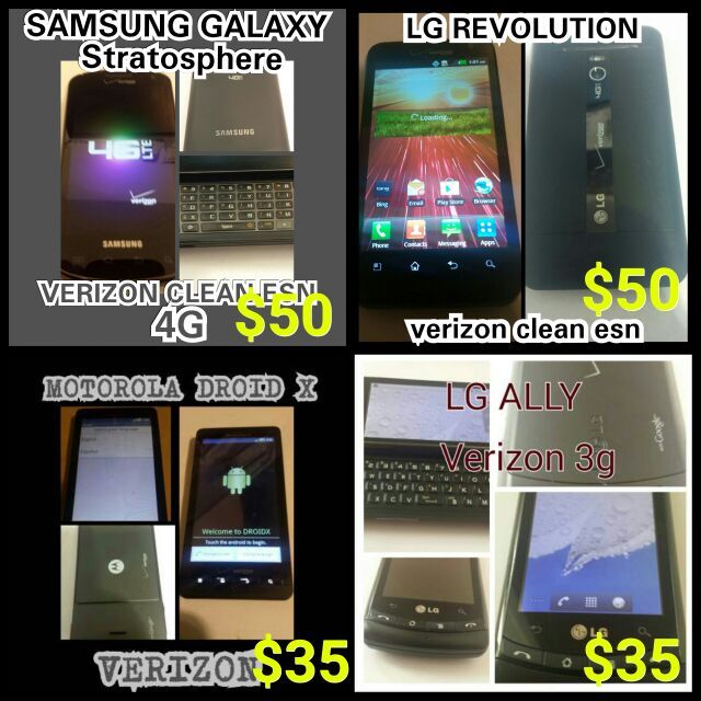 VERIZON PHONES FOR SALE
