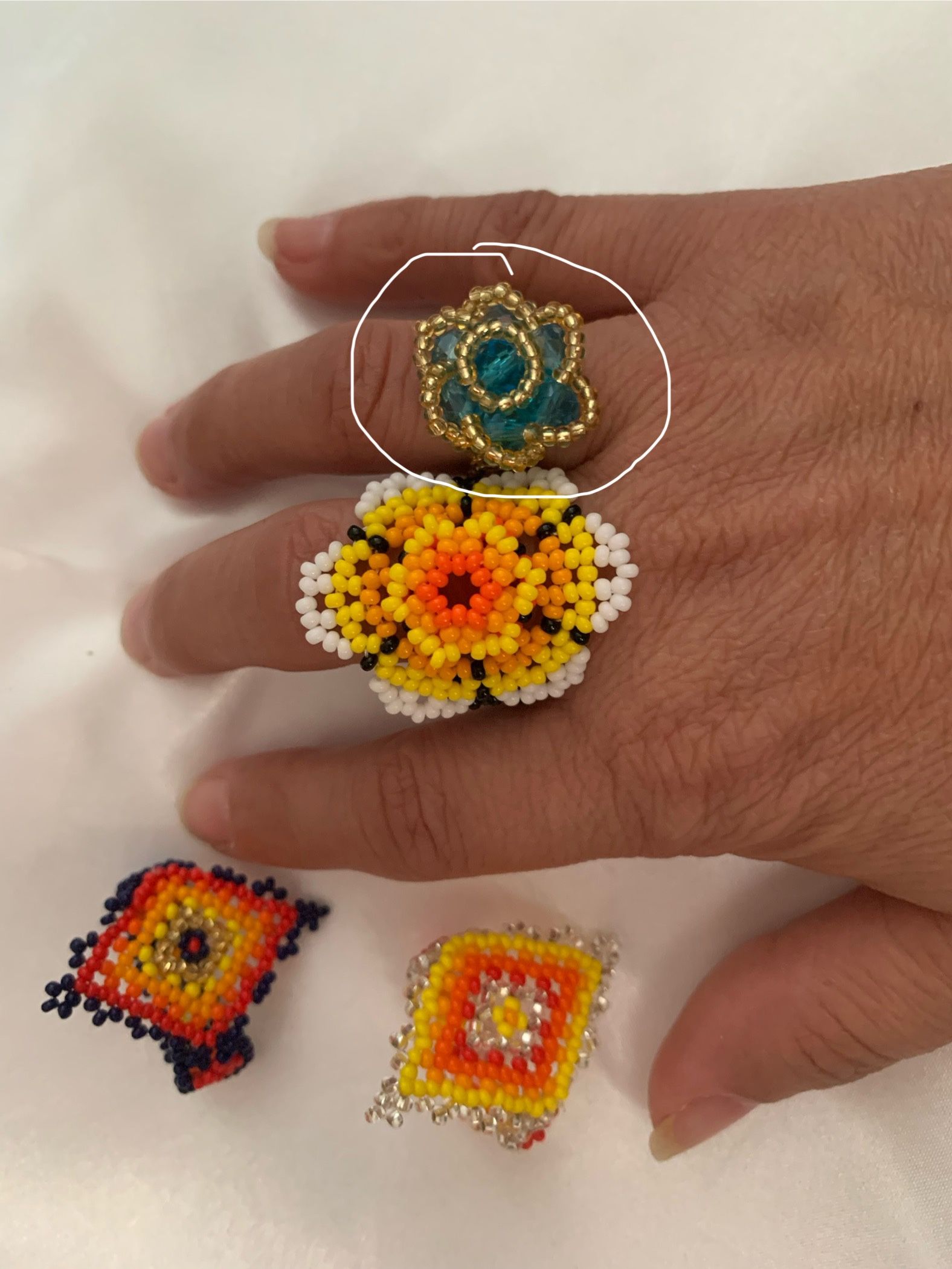 Anillos De Chaquira/Chaquira Rings