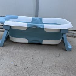 Collapsible Baby Bathtub W/ Thermometer