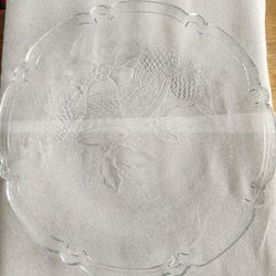 Holiday Bells Glass Plater