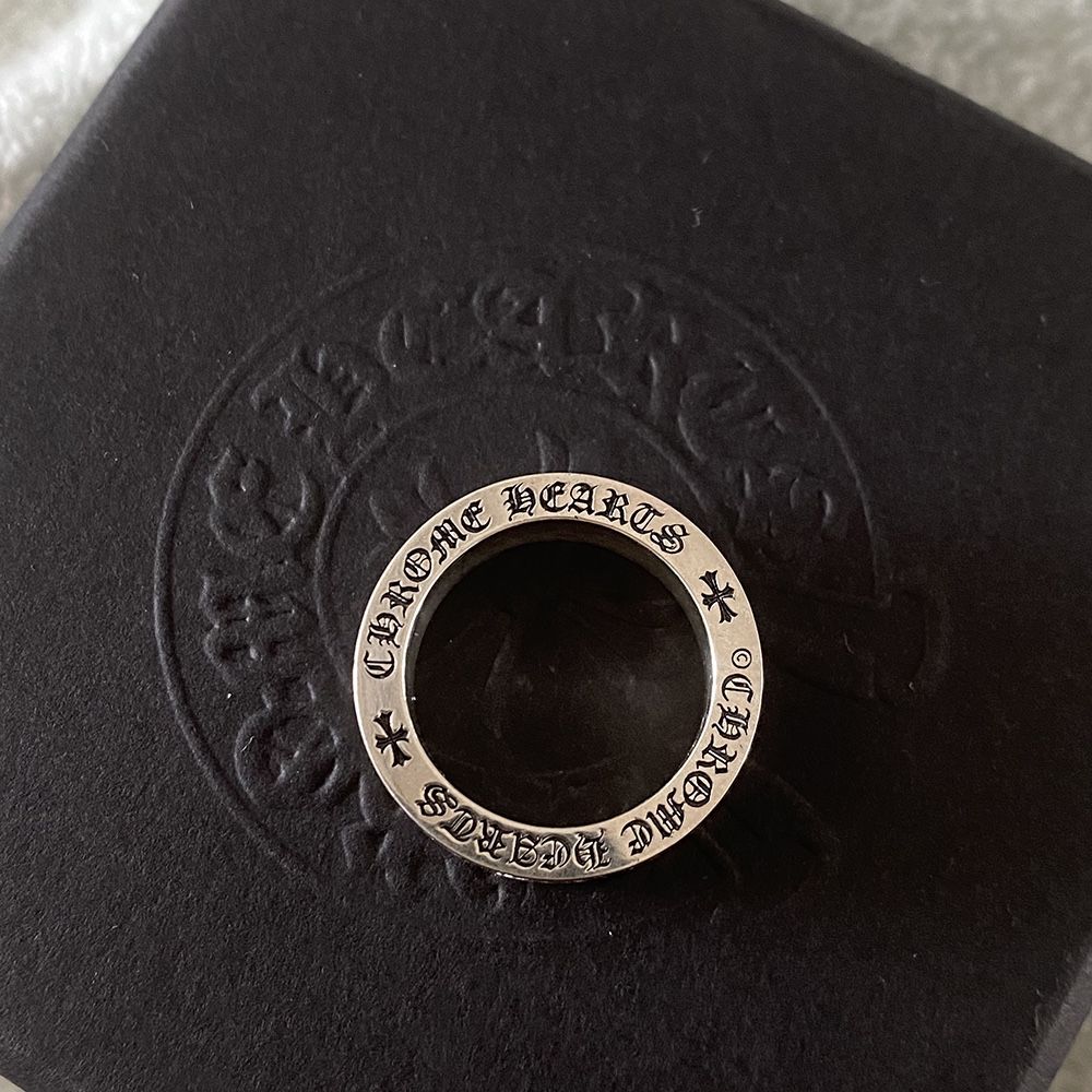 Chrome Hearts Mens Vintage Sterling Silver Size 8 Ring