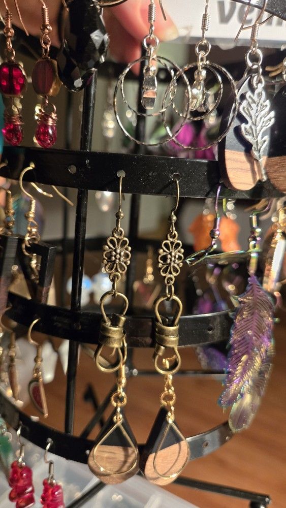 Antique Style Brass Earrings